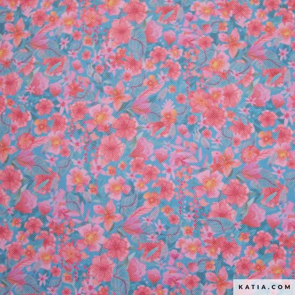 Feines Netzgewebe mit Blumenmuster